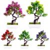 Artificial Bonsai Vivid Easy Care Colorfast Decorative Fake Pine Tree Bonsai Home