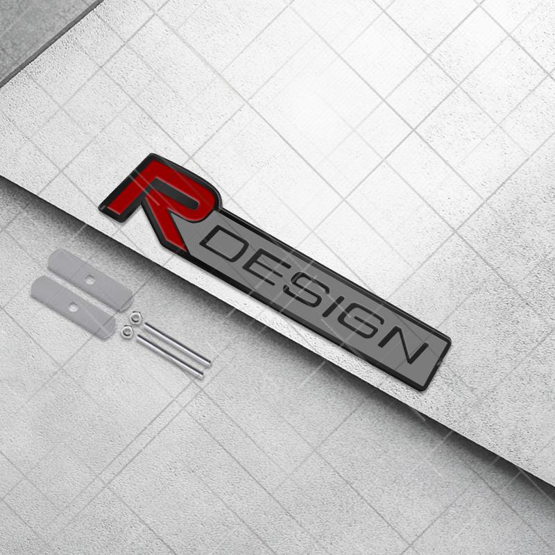 Metall 3D R Design Kühlergrill Logo Auto Styling Heckklappe Buchstaben Emblem Aufkleber für Volvo XC40 S80 S40 S60 XC60 XC90 XC70 V70 V60 S90
