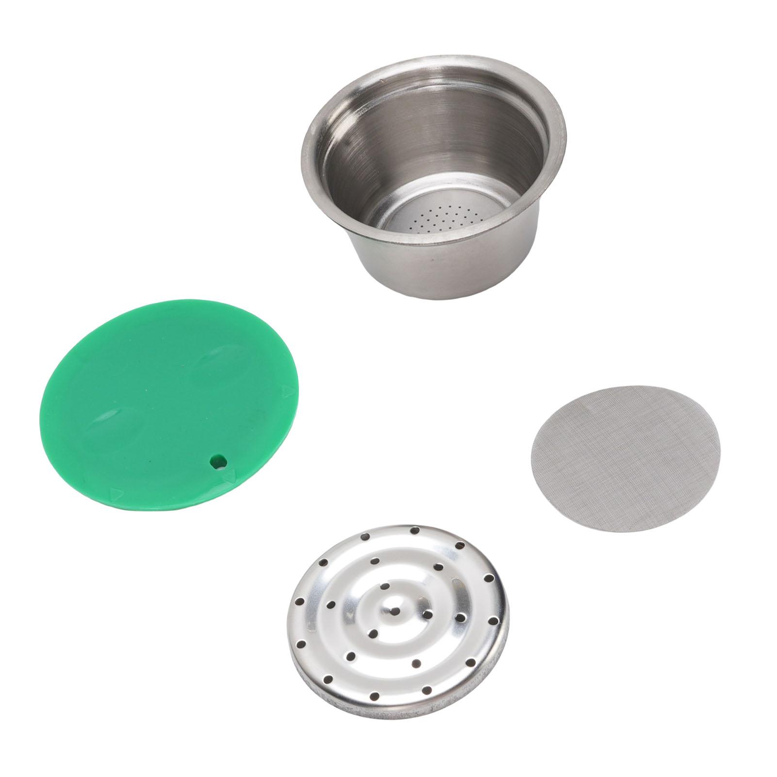 

Многоразовая капсула для кофе из нержавеющей стали, многоразовый кофейный под, чашка с силиконовой крышкой, подходит для кофемашины Dolce Gusto L