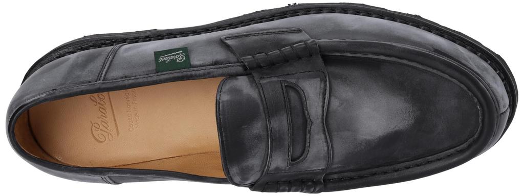 Paraboot 099412 REIMS Size Cm Men's Loafers, NOIR, 24.5 [Used]