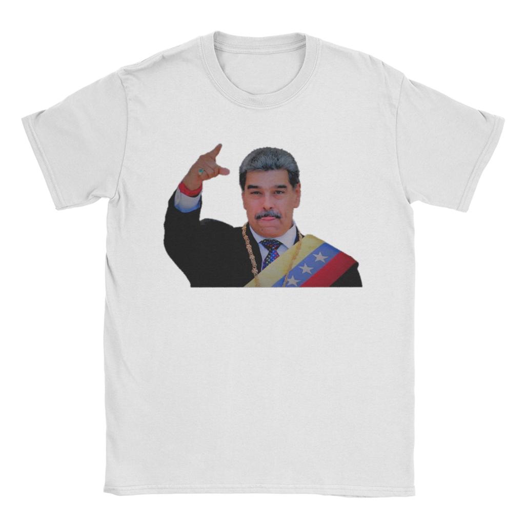 Funny Venezuela Captured Live Maduro TShirts for Unisex Crew Neck 100 Cotton T Shirts Short Sleeve Tees Plus Size Tops