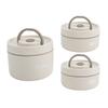 Insulated Lunch Container 304 Stainless Steel Leakproof Portable Round Thermal Bento Box with Lid and Thermal Bag