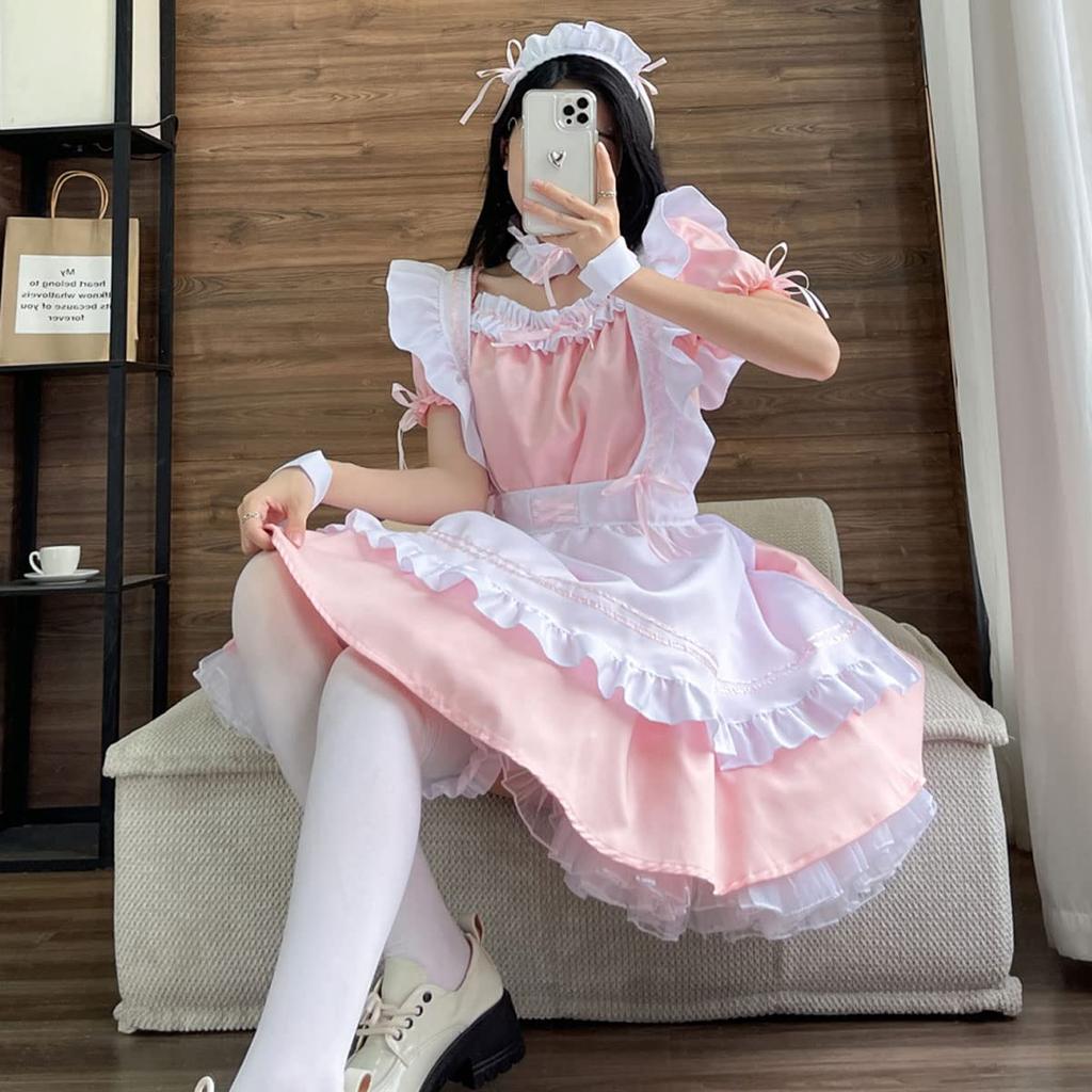 Städerska Sexig Lolita Band Prinsessa Gotisk Lolita Storlek S [FULINE] Kostym, Cosplay, Kostym, Klänning, Stil, Storlek, Rosa,