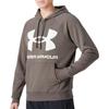 Under Armour FW22 Moletom Masculino com Capuz e Cordão de Ajuste Estampado com o Logotipo da Marca Manga Longa Marrom 1357093-176