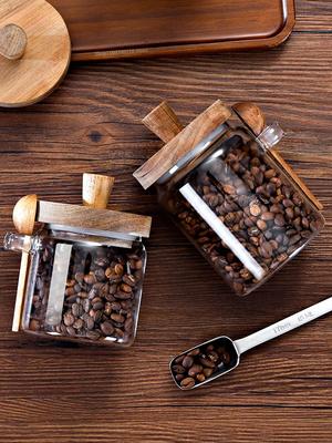 Kaffeebohnen Versiegelter Behälter Zuckerbehälter Haushalt Weißzucker Feuchtigkeitsdichter Behälter Hochborosilikatglasflasche Lebensmittelqualität Teeaufbewahrung