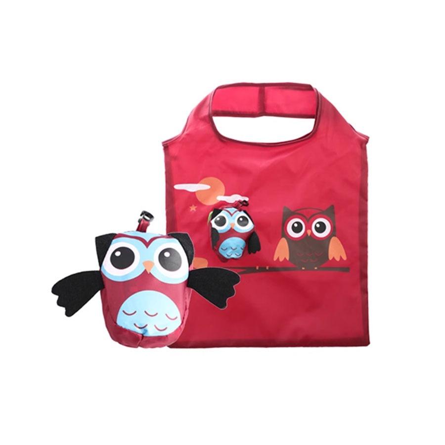 

Милая складная хозяйственная сумка в форме совы, экологичная, женский подарок, складная, многоразовая, тоут, портативная, дорожная, на плечо, для продуктов