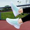Flying woven sports shoes New mesh running shoes Shock-absorbing and lightweight spring and summer thin soft-soled sports and leisure shoes
