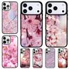 Cherry Blossom Floral Phone Case for iPhone 17 Air 16 15 11 12 14 13 Pro Max Shockproof Cover