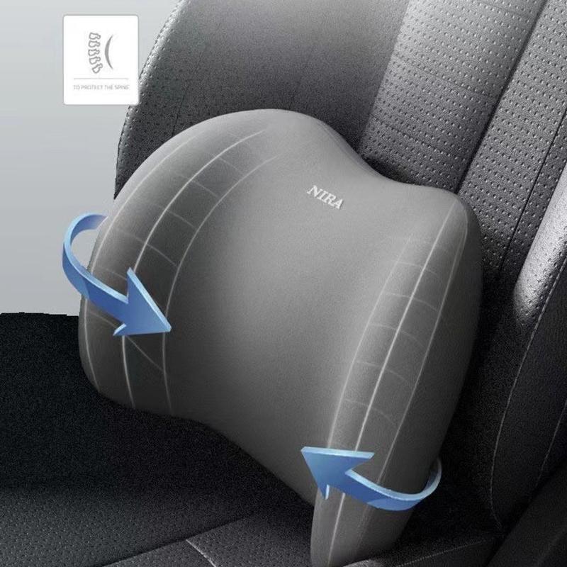 Car Headrest/Lumbar Support Car Neck Pillow Waist Cushion Driver Seat Backrest Car Cushion Driving Lumbar Support Waist Support