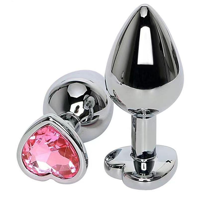 Anal Plug Metal Heart Butt Plug For Beginner Masturbation Stimulator Anal Sex Toy For Women Dildo Men Prostate Massager