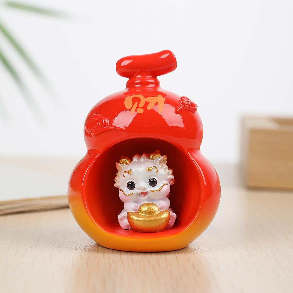 Resin Pixiu Figurine Set With Lucky Charm For Home Decor And Gift Giving