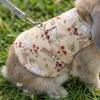 Adjustable Pet Rabbit Harness Breathable Walking Harness Cute Rabbit Leash Set  Daily Wear