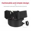 Tactical Belt Canvas Belt Men's Outdoor Quick-Release Elastic Buckle Belt Extended Belt for Mountaineering Military Training
