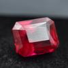 Red Ruby Loose Gemstone 7.15 Ct Emerald Shape for Jewelry Making and Gem Collections