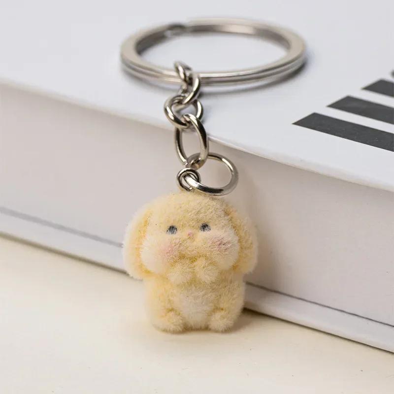 Porte-clés Grenouille Verte Mignonne Dessin Animé Petite Grenouille Koala Lapin Ornement Porte-clés Porte-clés Amusants pour Enfants gray
