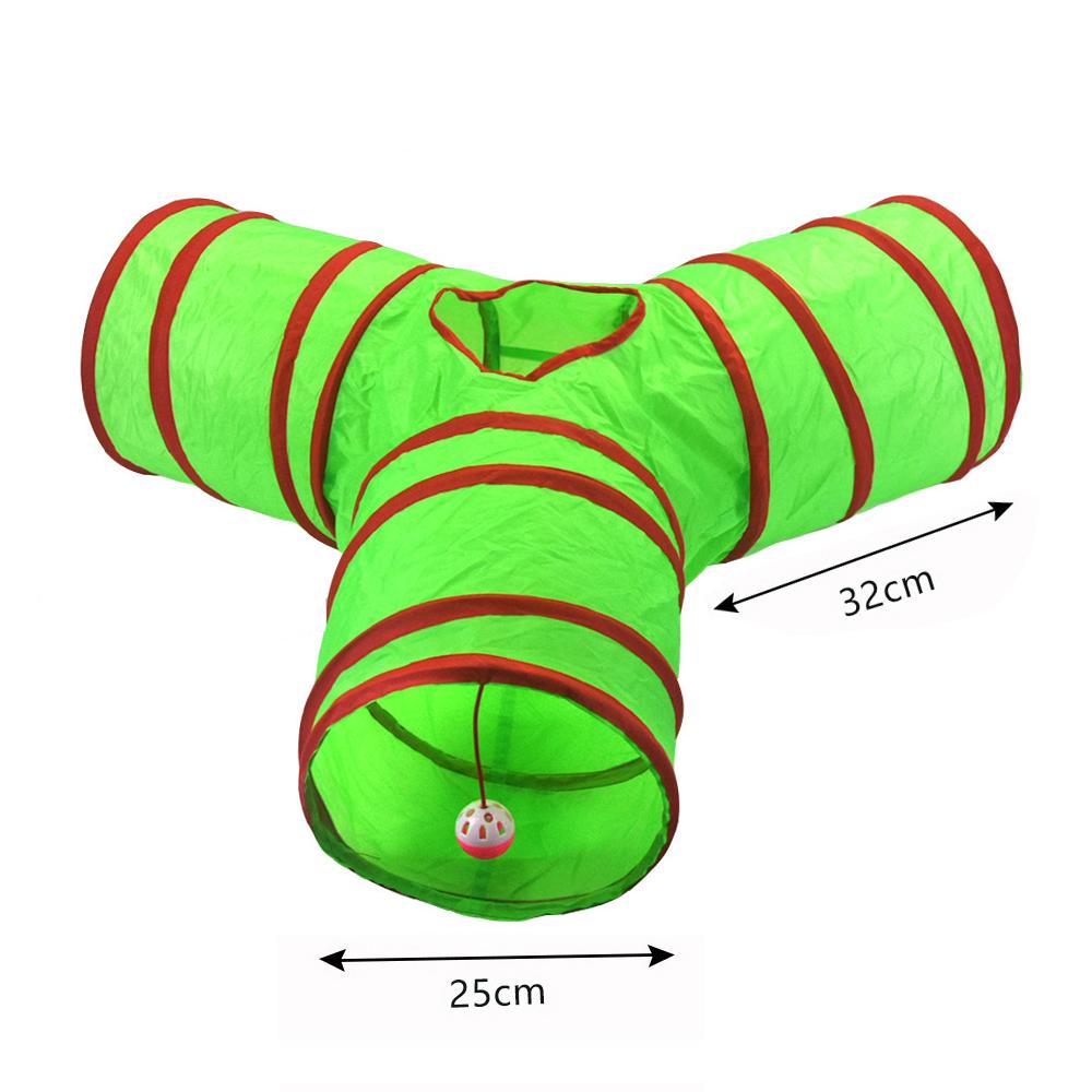 Christmas Cat Tunnel Pet Supplies Fun Toy Play Tunnel Tube Funny Kitten Toys Foldable Toys For Cat Pet Training Interactive