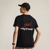 Li Ning Série Basketball Lettre Col Rond Respirant Polyvalent T-Shirt Manches Courtes Homme Hauts Noir ATSV059-1