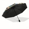 Enchanted Mandala Art: Mystical Design for Your SpaceUmbrella, Portable 3-Fold Compact Umbrella for Men & Women Gift