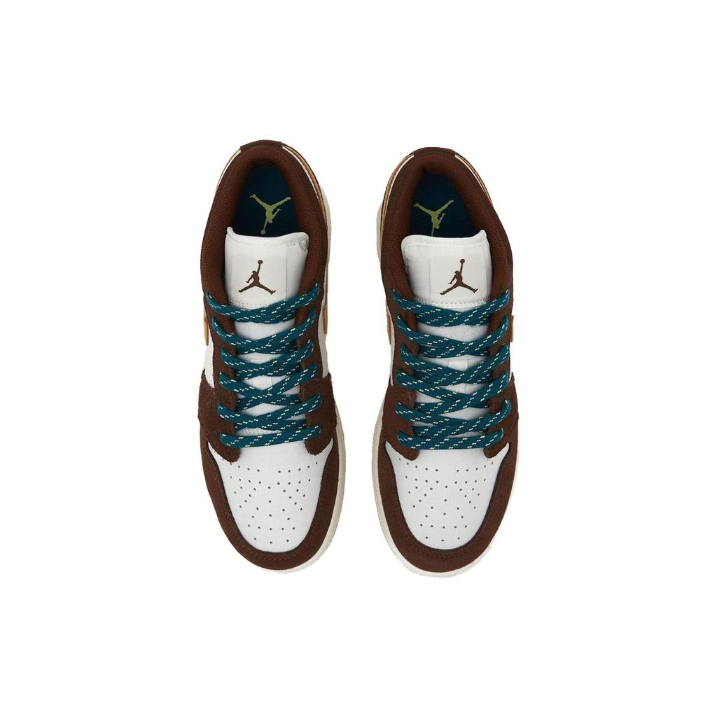 Air Jordan 1 Low GS Cacao Wow Kids Sneakers Brown Twine Sail FB2216-200