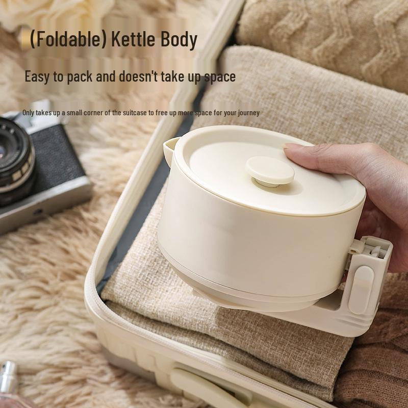 Portable Silicone Folding Electric Kettle - Compact Travel Water Boiler with Stainless Steel