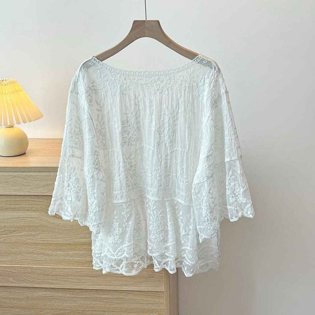 Dimanaf 2025 New Summer Women T-Shirt Tshirt Short Sleeve Bat Basic Fashion V-Neck Tops Tees Casual Loose White Tees