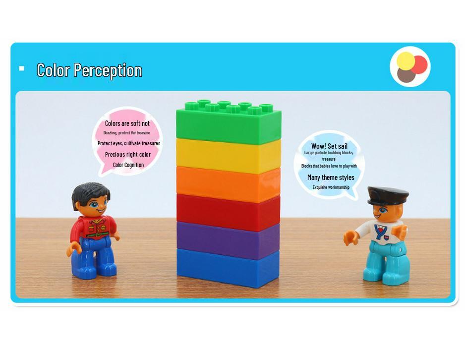 Blocuri Puzzle Tren cu Numere pentru Copii, 50 de Piese cu Găleată de Depozitare