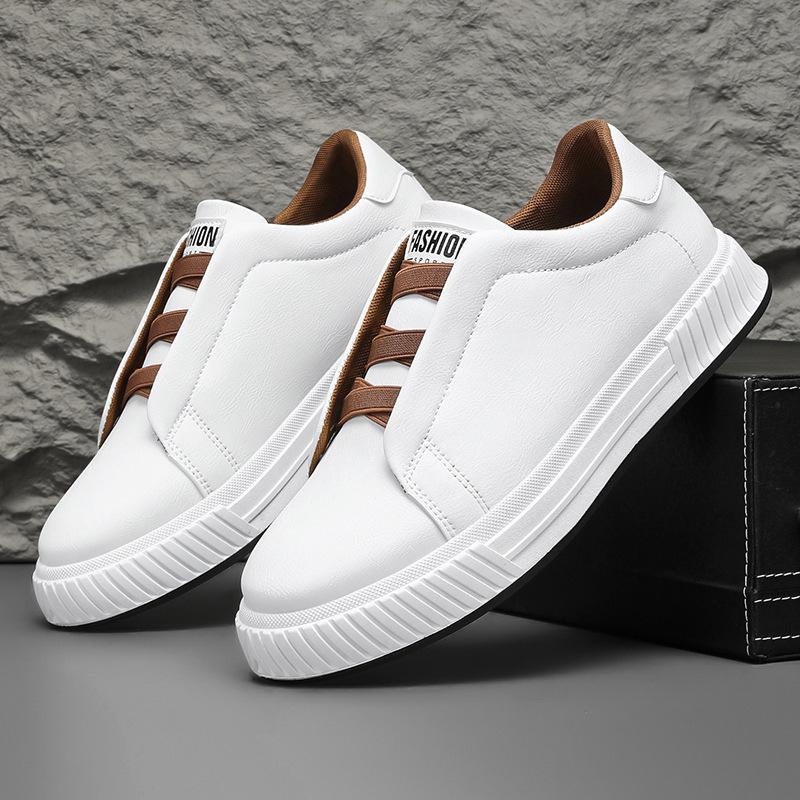 

Европейская станция большой размер 46 без ремешков дышащие маленькие белые туфли повседневная мягкая подошва кожаная поверхность простая модная спортивная обувь обувь для скейтбординга 39