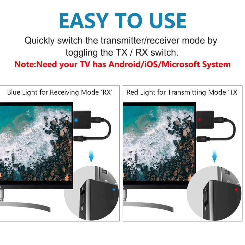 3 In 1 USB Wireless Bluetooth Adapter 5.0 Transmiter Bluetooth for Computer TV Laptop Speaker Headset Adapter Bluetooth Receiver