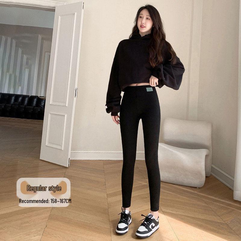 2025 New Winter Gray Plus Velvet Cotton Pants for Tall Women – Soft, Skin-Friendly, and Warm Base Layer