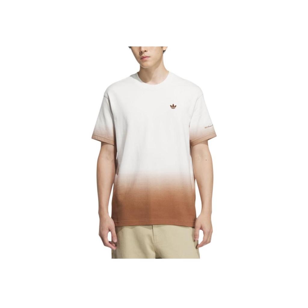 adidas Originele Valentijnsdag Logo Ronde Hals Losse Pasvorm Korte Mouwen T-shirt Mannen T-shirts Wit KB1921