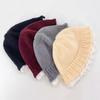 Lace Ruffle Edge Knitted Fisherman Hat: Women's Sweet & Warm Autumn/Winter Accessory 2025