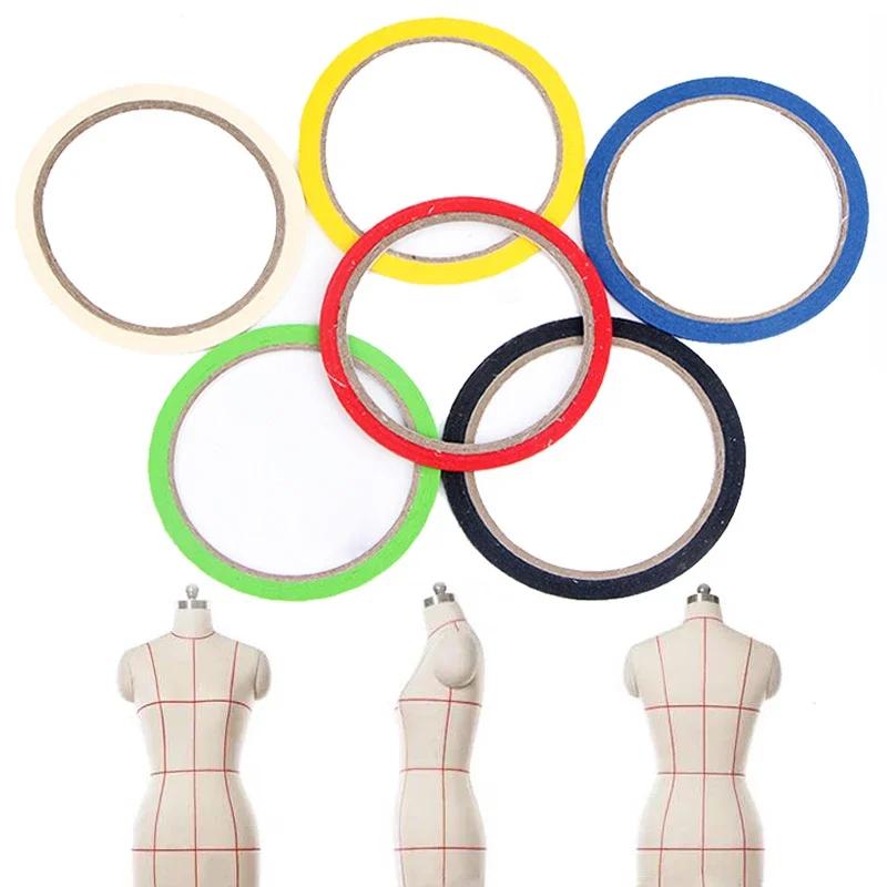 

3mm Draping Tape for Clothes Mannequin Pattern Making Sewing Whiteboard Marking Tape Thin Striping Graphic Chart Art Tape зелений