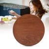 Rundt Serveringsbrett i Naturlig Tre Tallerken i Tre Te Mat Serveringsfat Retter Vann Drikke Serveringsfat 21cm