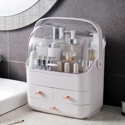 Make-up-Organizer, Kosmetik-Aufbewahrungsbox für Mädchen, wasserdicht, staubdicht, große Kapazität, Make-up-Aufbewahrungsbox
