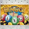 Bingo Game Background Cloth Lucky Dribbling Hanging Cloth Party Activity Lottery Party Photo Background Wall