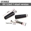 10PCS DC Connectors 5.5x2.1mm 3.5x1.3mm DC Power Plug Male Female Jack Socket Panel Mount DC Power Adapter Connector 5.5*2.1