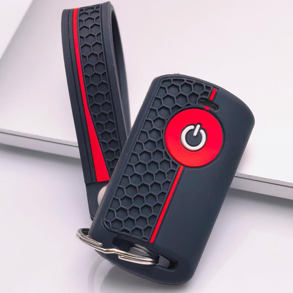 Key Fob Cover for YAMAHA Nmax XMax 300 Aerox with Keychain Anti-Scratch Surface Shockproof Structure Soft Grip Texture Easy Install Design