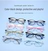Comfortable Kids' Eyeglass Frames with Adjustable Nose Pads and Silicone Temples - Lightweight, Cute, and Durable for Girls