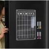 Fridge Magnet Sticker Calendar Board Planner Reusable Magnetic Dry Erase Board Schedule Transparent Acrylic Fridge Message Menu