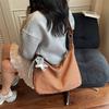 Bag women's new trendy versatile simple dumpling bag large capacity tote bag student shoulder messenger bag