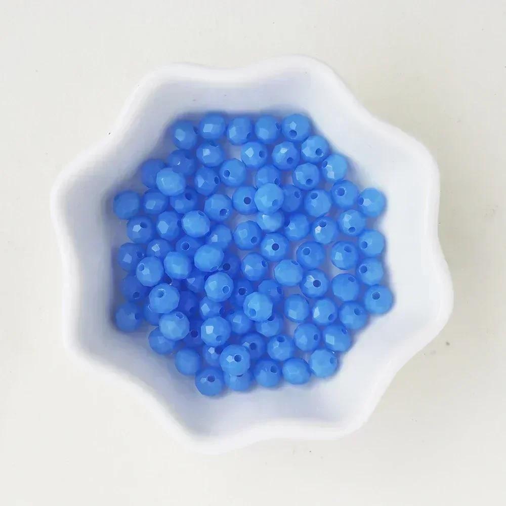 50 Stück Kristall Rondell Facettierte Glasperlen Für Schmuckherstellung DIY Damen Armband Halskette Schmuckzubehör 4*6mm