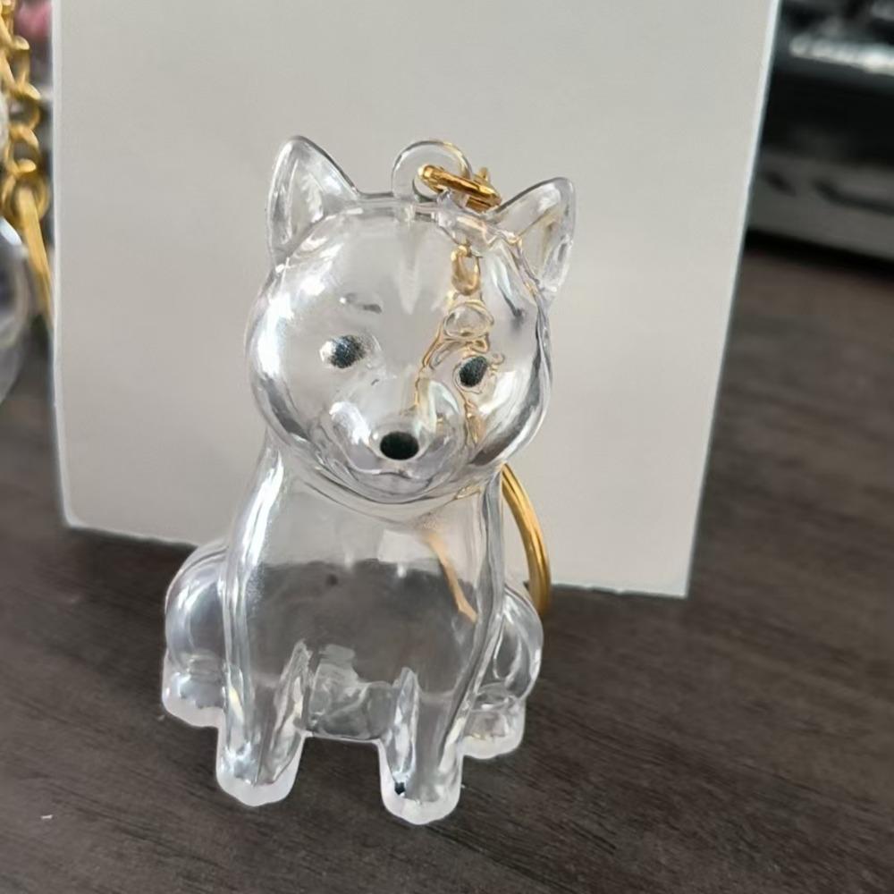 Hair Grooming Dog Hair Storage Box Dog Shape Puppy Pendants Pet Hair Keychain  Jewelry Gift