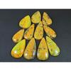 280Cts. Natural Bumble Bee Jasper Pear Cabochon Loose Gemstone 11Pcs Lot C-2244