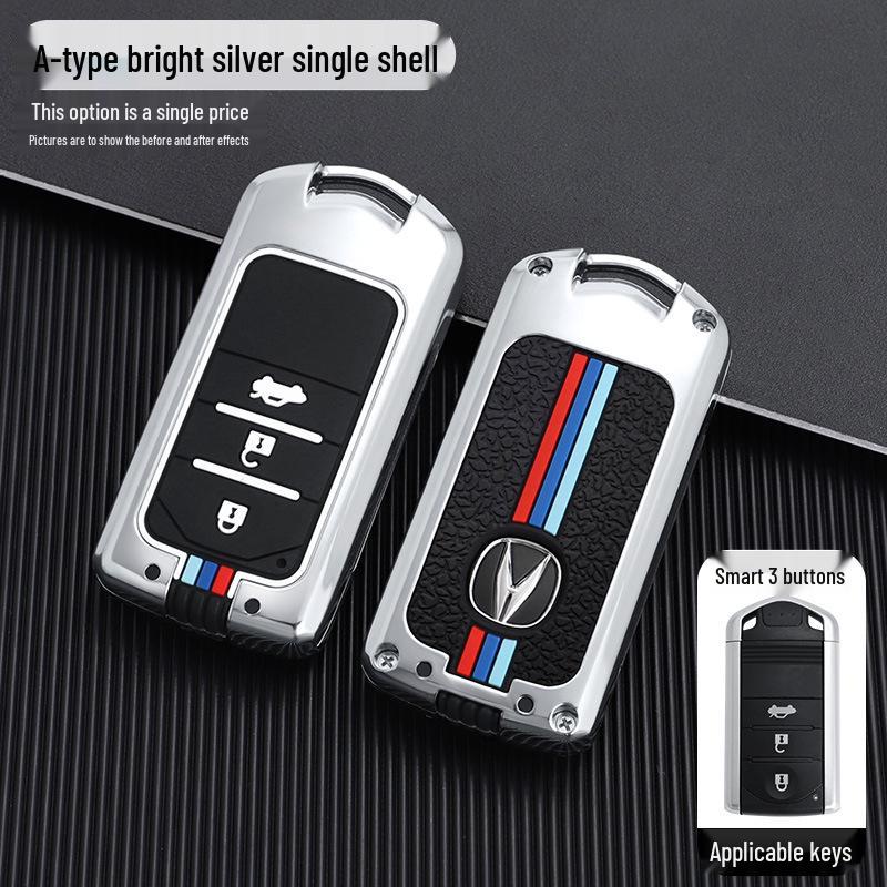 Acura CDX MDX RDX ZDX ILX RLX Key Fob Metal Case with Buckle