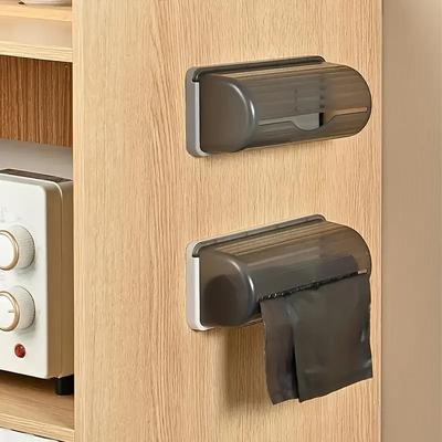 Trash Bags Storage Box Wall Mounted Kitchen Bathroom Plastic Garbage Bag Container Dispenser Home Storage Trash Bags Holder