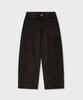 GLW Velvet Corduroy Curved Pants Brown