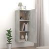 Wall Cabinet Concrete Grey 34.5 X 34 X 90 Cm Particleboard