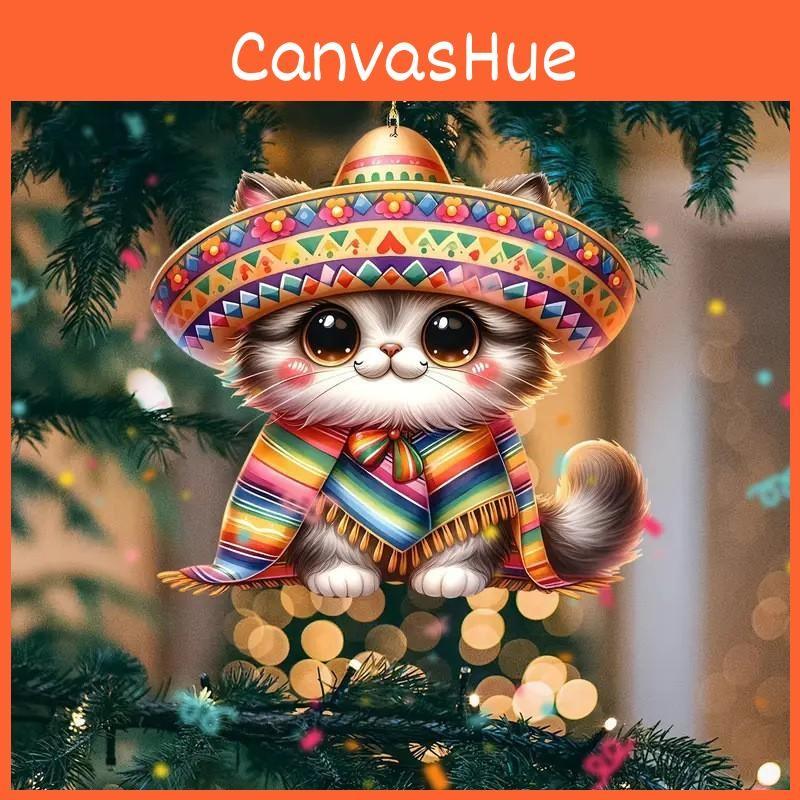 Cat Ornament Car For Automotive Interior Christmas Tree Style Decoration Pendant