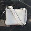 Solid Color Leather Large Capacity Tote Bag Women Square Minimalist Commute Bucket Shoulder Bag Ladies Casual Crossbody Bag 2025