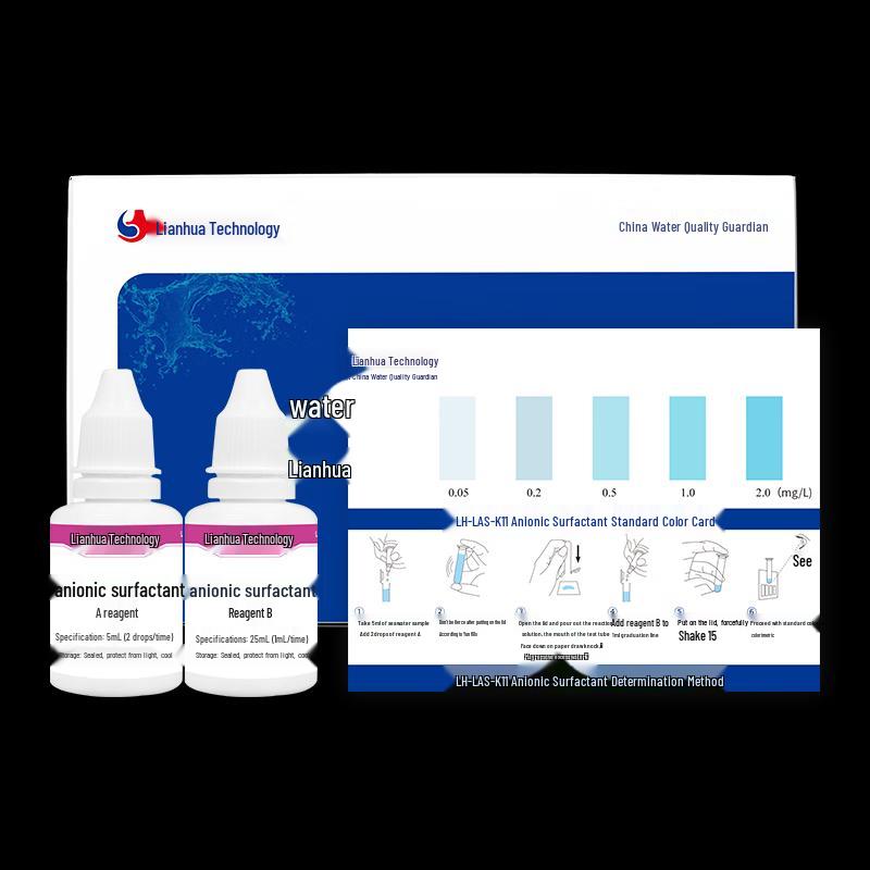 Anionic Surfactant Rapid Test Kit 25 Tests/Box